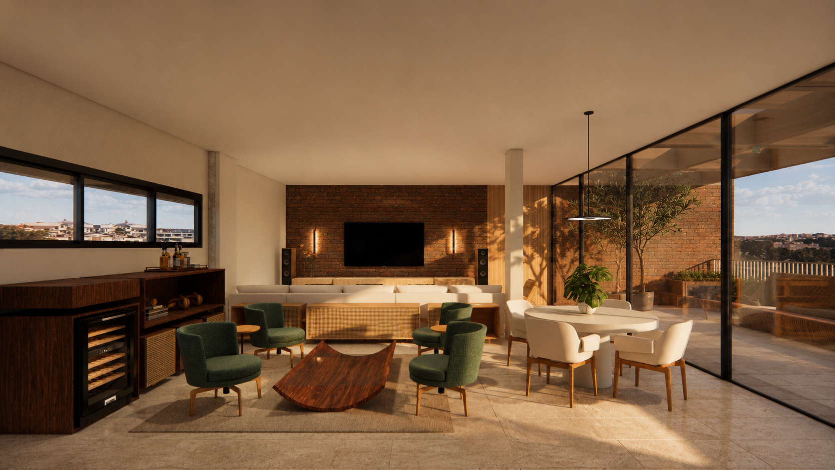RENDER TRATADO - SALA DE TV 02